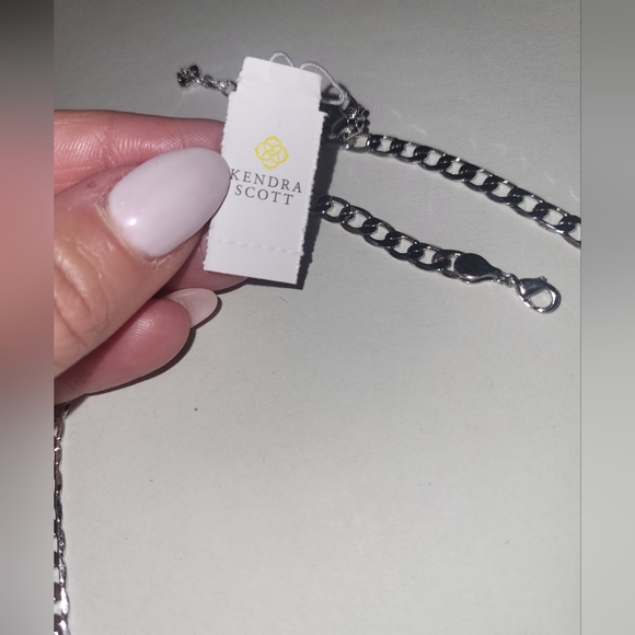 Kendra Scott Ronnie Link Chain Rhodium Plated Brass NWT. - Picture 8 of 9